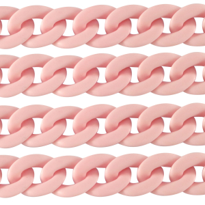 Acryl schakels 29mm matt Light pink