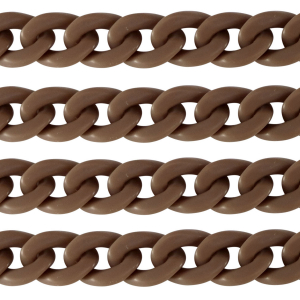 Acryl schakels 22mm matt Savannah brown