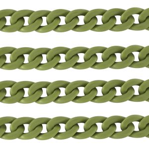 Acryl schakels 18mm matt Grove green