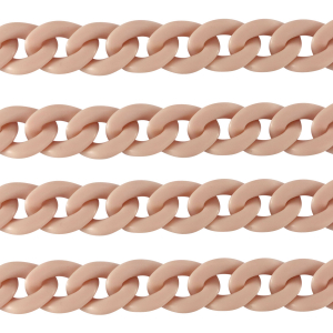 Acryl schakels 18mm matt Vintage pink