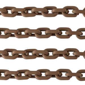 Acryl schakels 15mm matt Savannah brown