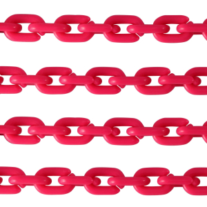 Acryl schakels 15mm matt Magenta pink