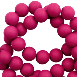 6 mm kralen van acryl Magenta purple