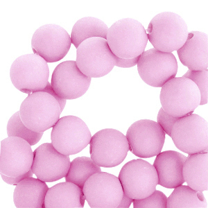 4 mm kralen van acryl Pretty pink