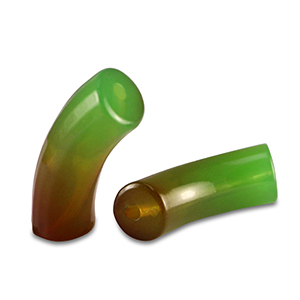 Kralen van acryl tube Green