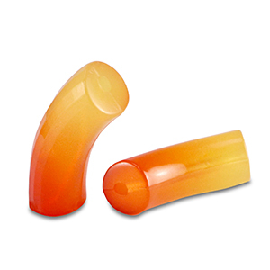 Kralen van acryl tube Orange