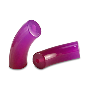 Kralen van acryl tube Purple
