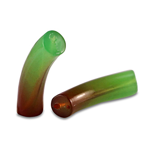 Kralen van acryl tube Green