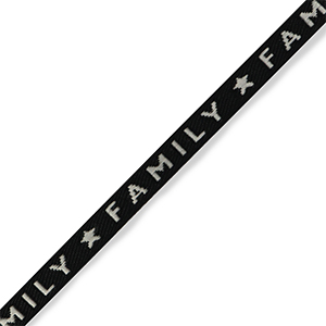 Tekstlint "family" Black- grey