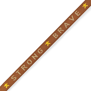 Tekstlint "strong brave" Rust orange