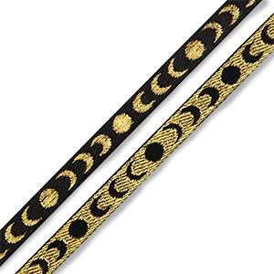 Tekstlint moons Black-gold