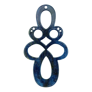 Hangers van resin barok glitter Multicolor galaxy