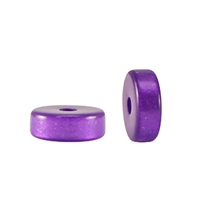 Super Polaris kralen disc 4mm&nbsp;Lucido Grape purple