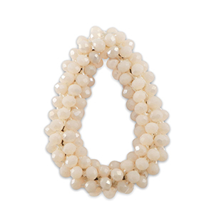 Hangers van facet drop Nude pink