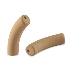 Acryl kralen tube matt Camel brown