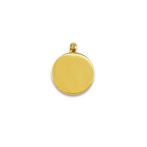 Bedels van Stainless steel Roestvrij staal (RVS) La Luna full moon Gold