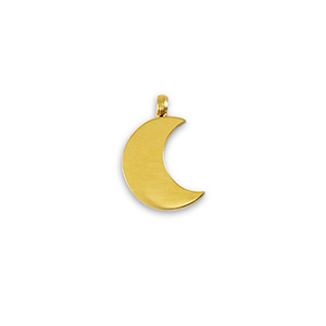 Bedels van Stainless steel Roestvrij staal (RVS) La Luna moon Gold