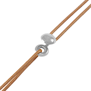 Metaal onderdelen DQ slot Antiek zilver (nikkelvrij)