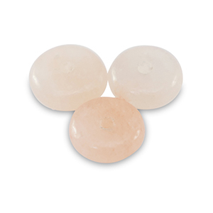 Rondellen natuursteen kralen kwarts 6mm Peachy-off white
