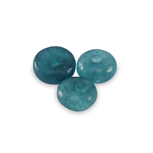 Rondellen natuursteen kralen marmer en calciet 4mm Petrol blue