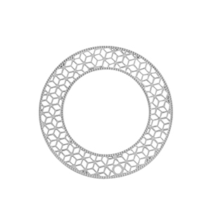 Bedels van Stainless steel Roestvrij staal (RVS) bohemian 31mm Silver