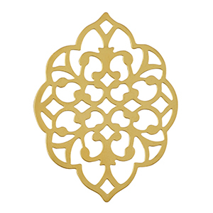 Bedels van Stainless steel Roestvrij staal (RVS) bohemian Gold