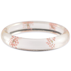 Hippe armbanden met gedroogde bloemetjes Light pink