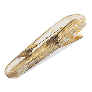 Haaraccessoires haarclips met gedroogde bloemetjes Burgundy red-gold