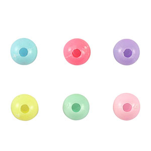 Kralen acryl look Multicolour pastel