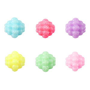 Kralen acryl look Multicolour pastel