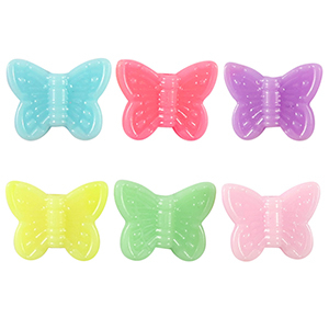 Kralen acryl look butterfly Multicolour pastel