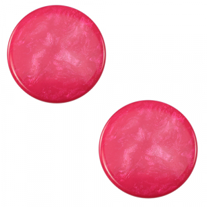 12 mm platte Polaris Elements cabochon Jais Pink blast