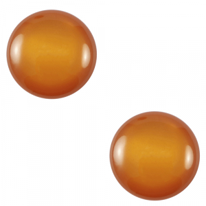 12 mm classic Polaris Elements cabochon Lucido Harvest orange-brown