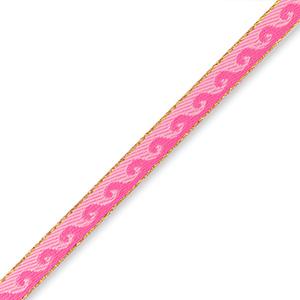 Tekstlint waves Fuchsia-Light pink