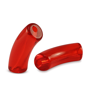 Acryl kralen tube Red