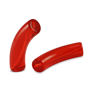 Acryl kralen tube Red