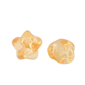 Acryl kralen star Spectra yellow transparent