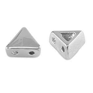 Tile bead triangle Silver