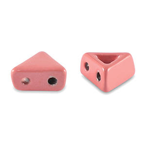 Tile bead triangle Lantana pink