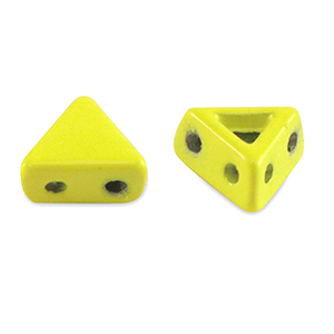 Tile bead triangle Yellow