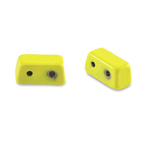 Tile bead rectangle Yellow