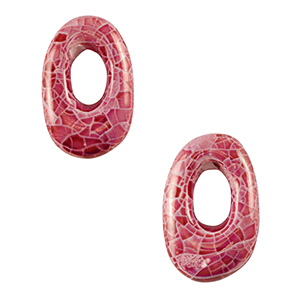 Grieks keramiek DQ ovaal mosaic Mauve pink