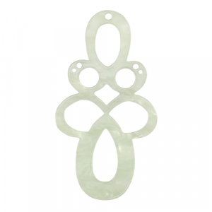Hangers van resin barok Neo mint green