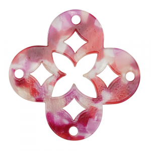 Hangers van resin mozaiek Multicolor pink