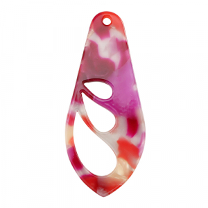 Hangers van resin vleugel Multicolor pink