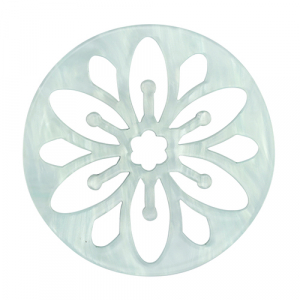 Hangers van resin mandala Sky blue