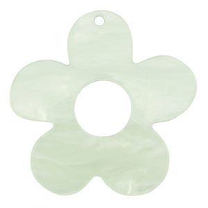 Hangers van resin bloem Neo mint green