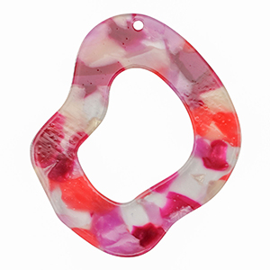 Hangers van resin organic Multicolor pink