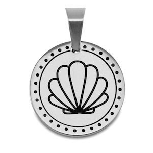 Bedels van Stainless steel Roestvrij staal (RVS) shell Zilver