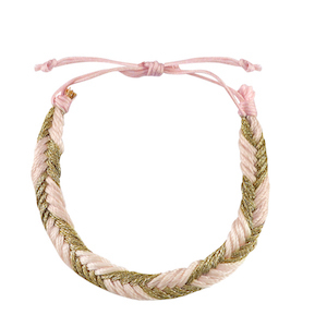 Hippe armbanden Light pink-gold